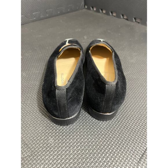 Stubbs & Wootton Martini‎ Black Velvet Slipper Women's 7 AA Narrow Like New - Picture 8 of 8
